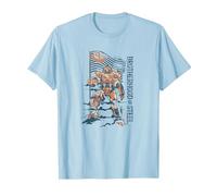 Fallout - Hermandad de Acero (Oscuro) Camiseta, Hombre, Azul Bebé, L