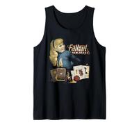Fallout New Vegas Vintage Distressed Pinup Casino Video Game Camiseta sin Mangas