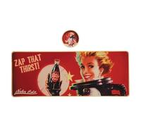 Fallout Nuka-Cola XL - Juego de almohadilla de escritorio y posavasos - Producto con licencia oficial - Almohadilla de escritorio 800 x 300 x 3 mm
