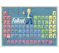 Fallout - Rompecabezas periódico de 1000 piezas para adultos, 28 x 20 pulgadas