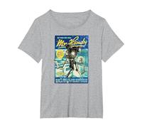 Fallout - Sr. Handy Camiseta, Mujer Tallas Grandes, Gris Jaspeado, 4XL Grande