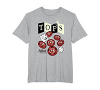 Fallout Tops Casino New Vegas Chips and Dice Video Game Camiseta, Hombre Tallas Grandes, Gris Jaspeado, 3X Alto