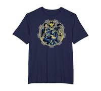 Fallout: Trio Vault Camiseta, Hombre Tallas Grandes, Azul Marino, 5X Alto