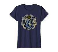 Fallout: Trio Vault Camiseta, Mujer, Azul Marino, 3XL