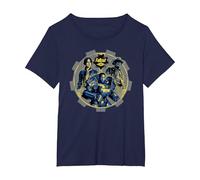 Fallout: Trio Vault Camiseta, Mujer Tallas Grandes, Azul Marino, 4XL Grande