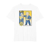 Fallout Vault-Tec Trading Card TV Show Camiseta, Hombre Tallas Grandes, Blanco, 3X Alto