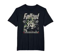 Fallout Video Game Distressed Character Portrait Camiseta, Hombre Tallas Grandes, Negro, 4X Alto