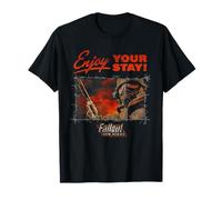 Fallout Video Game Enjoy Your Stay New Vegas Barbed Wire Camiseta