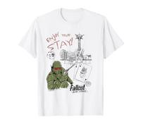 Fallout Video Game New Vegas Sketches Enjoy Your Stay Camiseta
