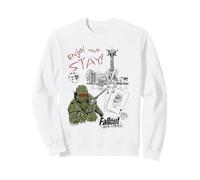Fallout Video Game New Vegas Sketches Enjoy Your Stay Sudadera