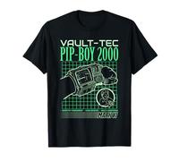 Fallout Video Game Pip-Boy 2000 Interface Retro Graphic Camiseta