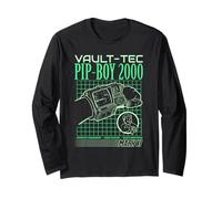 Fallout Video Game Pip-Boy 2000 Interface Retro Graphic Manga Larga