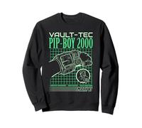 Fallout Video Game Pip-Boy 2000 Interface Retro Graphic Sudadera