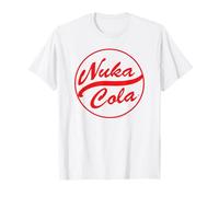 Fallout Video Game Red Text Nuka Cola Circle Logo Camiseta
