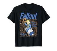 Fallout Video Game Vault Boy Wild West Bomb with Logo Camiseta