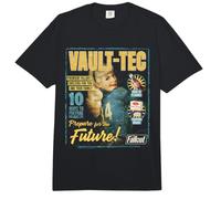 Fallout Video Game Vault-Tec Magazine Cover Pinup Retro Comfort Colors Adult Heavyweight T-Shirt