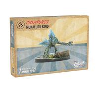 Fallout: Wasteland Warfare Creatures - Nukalurk King - Figura de resina sin pintar RPG, miniatura de 32 mm con base escénica de 50 mm, mundo Nuka