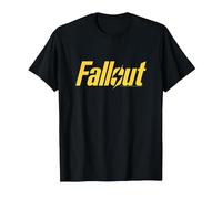 Fallout Yellow Lightning Logo TV Show Camiseta, Hombre, Negro, 4XL