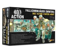 Fallschirmjager Winter Starter Army - Miniaturas a escala de 28 mm para acción de pernos altamente detalladas, miniaturas de la Segunda Guerra Mundial para mesa