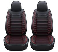 FALMDCQ Fundas para Asientos Delanteros de Coche, 2 plazas, Compatible con Toyota RAV4 Auris Avensis Crown 4Runner, Protector Interior para Todas Las Estaciones,1-Black+Red