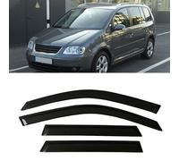 FALMDCQ Protectores de Lluvia para Ventanillas Laterales de Coche, Compatible con VW TOURAN 5-Door 2003-2010, Visera, Protector contra la Intemperie, Deflector de Viento,A