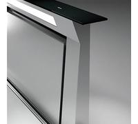 Falmec Downdraft 120 Cono Vetro Nero Ral 9005 220-240V - 50-60Hz S/Filtro Campana extractora Retráctil | Clase energética A | Estructura de vidrio negro, filtro de carbón, tecnología de aspiración per