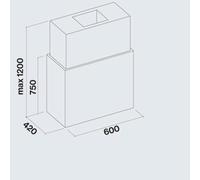 Falmec Laguna (Pann) Isola/Island 60 H 75 Cono Inox 220-240V - 50-60Hz T80 C/Filtro Campana extractora Isla | Clase energética - | Extracción perimetral, Ancho 60 cm, Iluminación LED