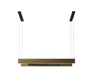 Falmec Light Is.120 C0001 Profilo Bronzo Sat. Nero 220-240V - 50-60Hz T50 C/Filtro Campana extractora Isla | Clase energética A | Campana de isla de 120 cm, perfil bronce satinado, tecnología Multi-Ai