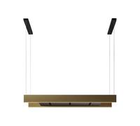 Falmec LIGHT IS.120 C0001 PROFILO BRONZO SAT. NERO - CLTI20.E0P2#BRSN451F Campana extractora Isla | Clase energética A | Campana isla de 120 cm, perfil bronce satinado, tecnología Multi-Air, iluminaci