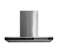 Falmec LUMINA NRS PARETE/WALL 120 C0001 VETRO NERO CONO INOX - CLMN20.00P2#NROI490F Campana extractora De pared | Clase energética 90 cm, NRS, Control táctil
