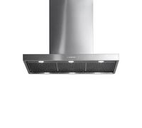 Falmec MARTE PRO 90 P.E. INOX - CMHN90.E3P2#ZZZI410F Campana extractora De pared | Clase energética Filtro Carbon.Zeo, Vidrio negro, Iluminación LED