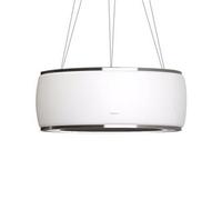 Falmec Soffio Is.58 Vetro Bianco 220-240V - 50-60Hz T60 C/Filtro Campana extractora Isla | Clase energética A | Campana de isla de 58 cm, vidrio satinado blanco, tecnología Circle.Tech, capacidad 600