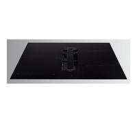 Falmec Zero Easy 76 Vetro Nero Lucido Ral 9005 220-240V - 50-60Hz T60 C/Filtro Campana extractora Empotrable | Clase energética Inducción con campana, vidrio negro, 76 cm, controles táctiles desl