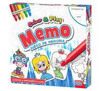 Falomir Animal Color & Play Memo, Juego de Mesa, Manualidades, Multicolor (1)