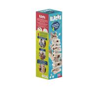 Falomir - Blocks Madera Natural | Juego de Habilidad y Destreza | Desafío de Construcción | para más de 1 Jugador (Edad 6+)
