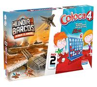 Falomir Coloca 4 + Hundir Barcos (Pack de Juegos de Mesa), multicolor (646389) , color/modelo surtido