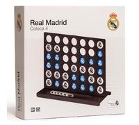 Falomir - Coloca 4 Real Madrid - Juego de Mesa de Estrategia para Niños +6 Años | Juego 4 en Raya para 2 Jugadores | Producto Oficial Real Madrid | Regalo Madridista