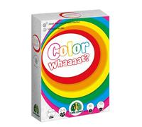 Falomir Color What? - Juego de Cartas de Rapidez Mental para Niños y Familias | Juego Educativo de Colores y Palabras | 2-5 Jugadores | +5/7 Años | Juego Divertido y Dinámico
