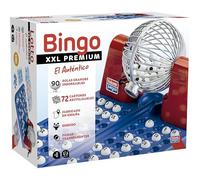 Falomir - Juego de Mesa Bingo XXL con Bombo Automático y Bolas Imborrables | Para 8 años | Multicolor | Juega en Familia o con Amigos