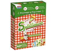 Falomir - Juego de Mesa Educativo Splittissimo | Enseña Fracciones de Manera Divertida | Juego de Construcción | Ideal para 2 a 5 Jugadores, Multicolor, Material de Cartón