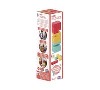 Falomir Mini Blocks | Juego de Madera de Colores 3 en 1 | Apila los blocs | para 1 Jugador o más (Edad 6+) (33702)