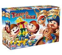 Falomir Pincha Pirata + Torre Risa. Juego de Mesa. Habilidades, Color Amarillo, Sin Talla (32-7777)