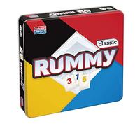 Falomir Juego de mesa Rummy Classic - Ejercita la mente, crea escaleras o agrupa por número - Lata