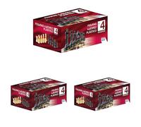 Falomir - Set Completo 32 Figuras de Plástico Staunton nº 4 | Accesorio para Juegos de Mesa | Diversión Clásica en Caja de Cartón | Tamaño Ideal para Tableros de 40cm | (Edad +6) (Paquete de 3)