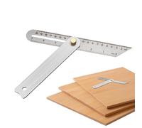 Falsa Escuadra Ajustable, Regla De Ángulo Deslizante En Acero Inoxidable Forma T Para Carpintería, Herramienta De Medición Para Carpinteros, Artesanos, Renovación Hogar, Construcción Muebles,