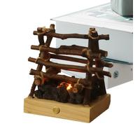 Falsa Fogata Luz Nocturna LED 3D Pequeña de Leños Eléctricos para Chimenea