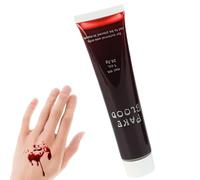 Falsa sangre | Sangre de vampiro | Halloween zombie Blood Make -up | Disfraz de sangre de vampiro con accesorios de cosplay color de la sangre real color de la cara terror evento fiesta Halloween