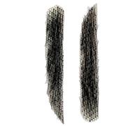 Falsas cejas de cabello real: extensiones de cejas naturales, tiras de cejas fluidas | Cejas de cabello real transpirable ligero, parches de cejas adhesivas reutilizables para el maquillaje de vacacio