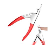 Falsch Nagel Clippers - Clipper Falsch Nagel | Typ U Edelstahl Fingernagel Trimmer für Salon & Heimnageldesign, Professionelle Maniküre Zange für Acrylnägel & Tipps, Silber, Rostfrei, 1 paquete
