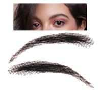 False Eyebrows - 1 Pair Real Human Hair Brows, Reusable Lace Extensions